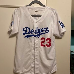 Dodgers youth XL promo baseball jersey